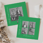 Cartão De Festividades Definir travessura | 5 Fotografia Colagem Natal<br><div class="desc">Celebre o feriado enviando esses cartões de natal de natal alegres e divertidos para amigos e familiares! Este cartão especial de natal inclui uma colagem de quatro fotos na frente e uma foto maior no verso juntamente com um cartões de natal clássico,  seu(s) nome(s) e o ano.</div>