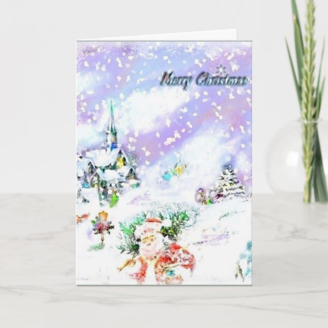 Cartão De Festividades Deixais lhe para nevar (Frente)