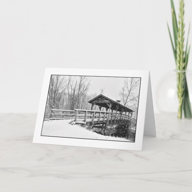 Cartão De Festividades Deixais lhe para nevar! (Frente)