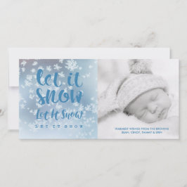 Cartão De Festividades Deixe-A Neve, Deixe-A Neve, Deixe-A Neve!