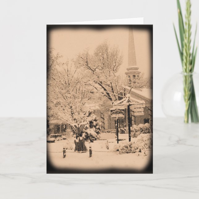 Cartão De Festividades Deixe nevar (Frente)