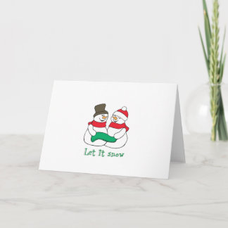 Cartão De Festividades Deixe-o nevar