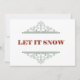 Cartão De Festividades Deixe-o nevar