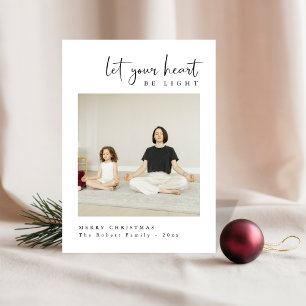 Cartão De Festividades Deixe Seu Coração Ser Uma Foto Ligeira E Pacífica