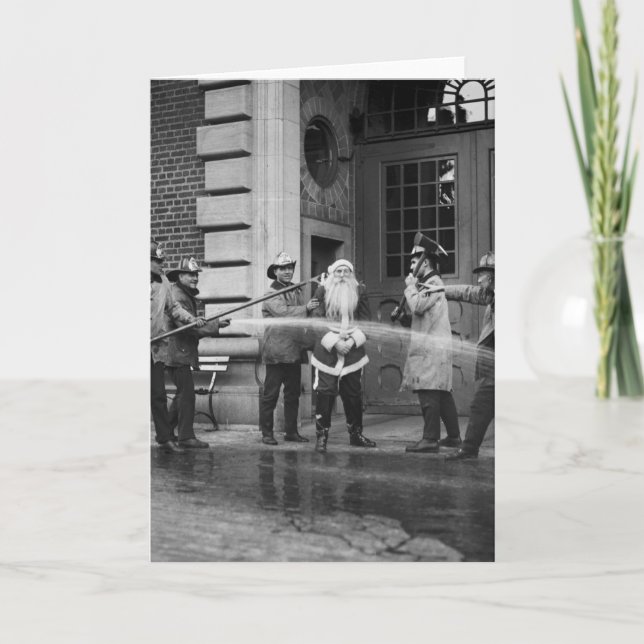 Cartão De Festividades Delousing Papai Noel, 1920 (Frente)