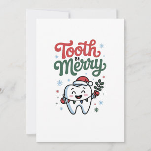 Cartão De Festividades Dente Alegre Dentista Natal Xmas 