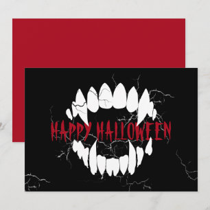 Cartão De Festividades Dentes dracula terror assustador halloween