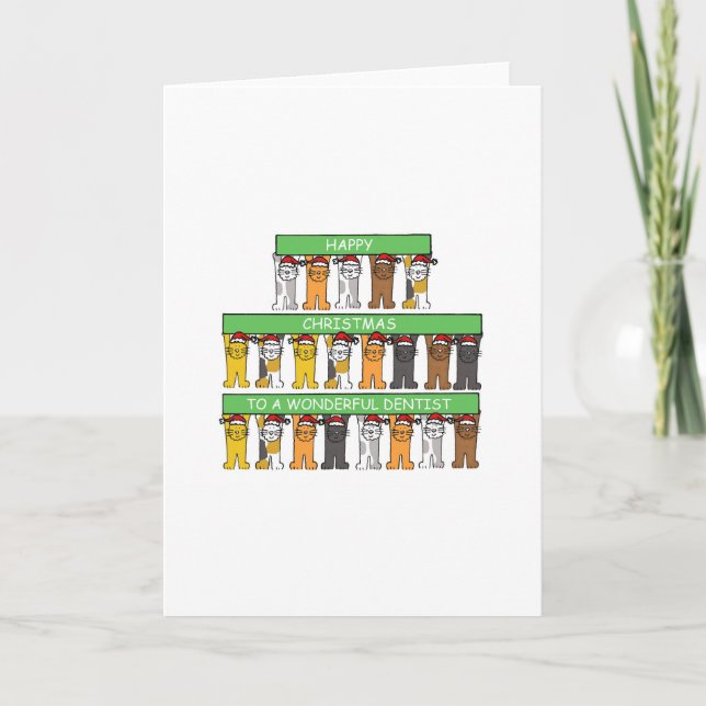 Cartão De Festividades Dentist Happy Christmas (Frente)