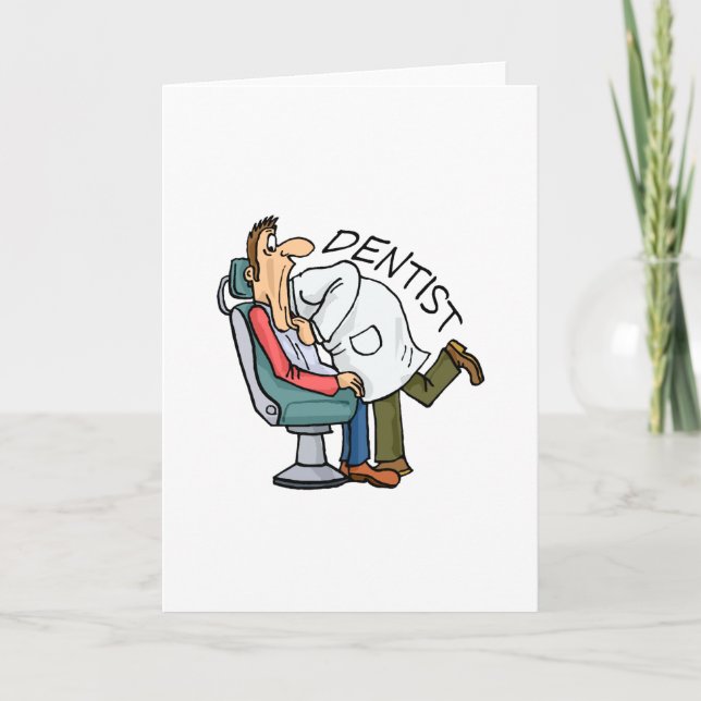 Cartão De Festividades Dentista Aberto Amplo (Frente)