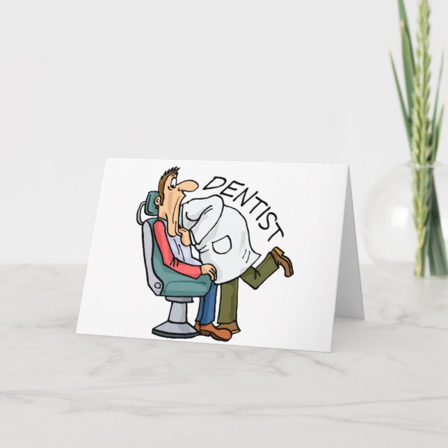 Cartão De Festividades Dentista Aberto Amplo (Frente)