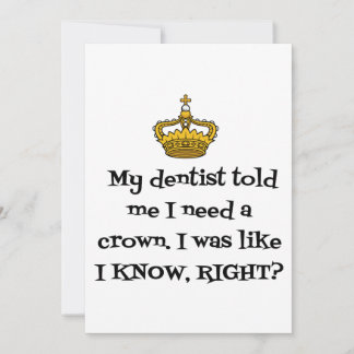 CARTÃO DE FESTIVIDADES DENTISTA CROWN