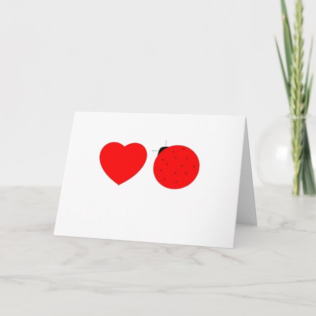 Cartão De Festividades dentro de: feliz dia dos namorados, lovebug! (Frente)