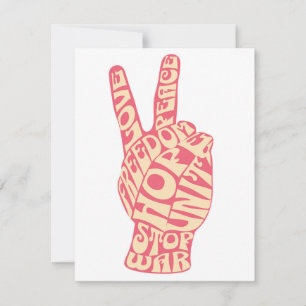 Cartão De Festividades Desafio de 1960 - Liberdade e Amor