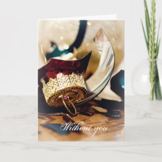 Cartão De Festividades Desaparecidos no Natal