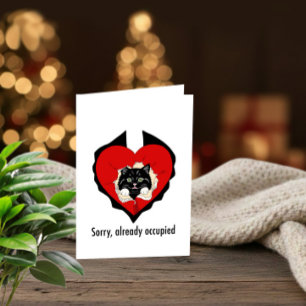 Cartão De Festividades Desculpe, Já Ocupado – Carro Anti-Valentine Engraç