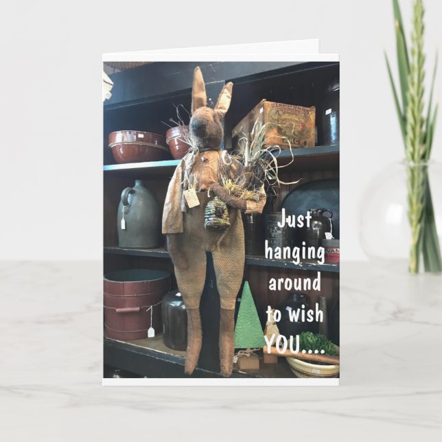 CARTÃO DE FESTIVIDADES *DESEJA UMA ESTAÇÃO DE FÉRIAS MUITO FELIZ* (Frente)