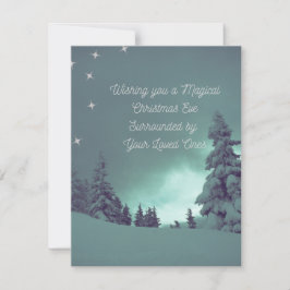 Cartão De Festividades Desejando a você uma mágica Véspera de Natal em um