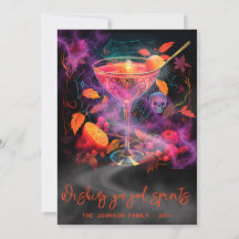 Desejando Boas Espirituais Cocktail Assustador Dia