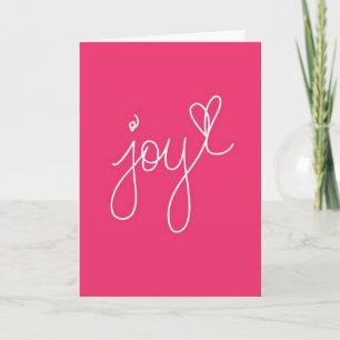 CARTÃO DE FESTIVIDADES DESEJANDO "JOY" NA PÁSCOA E POR TODO O ANO