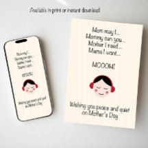 Desejando-lhe Paz e Silêncio no Dia das Mães