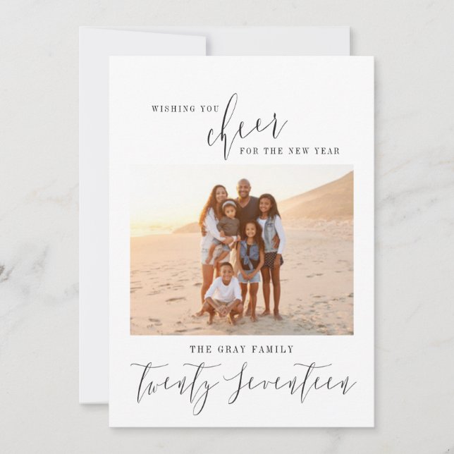 CARTÃO DE FESTIVIDADES DESEJANDO QUE VOCÊ CHEGUE PELO NOVO ANO. (Frente)