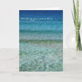 Cartão De Festividades Desejando que você estivesse aqui, envelopes inclu