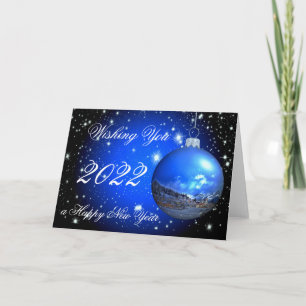Cartão De Festividades Desejando um feliz ano novo 2022