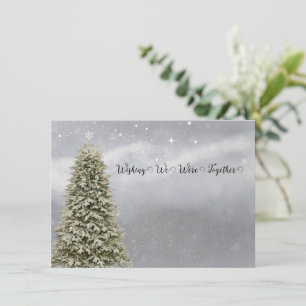 Cartão De Festividades Desejo de Natal Estávamos Juntos