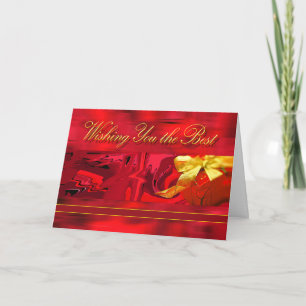 Cartão De Festividades Desejo-lhe o melhor Natal