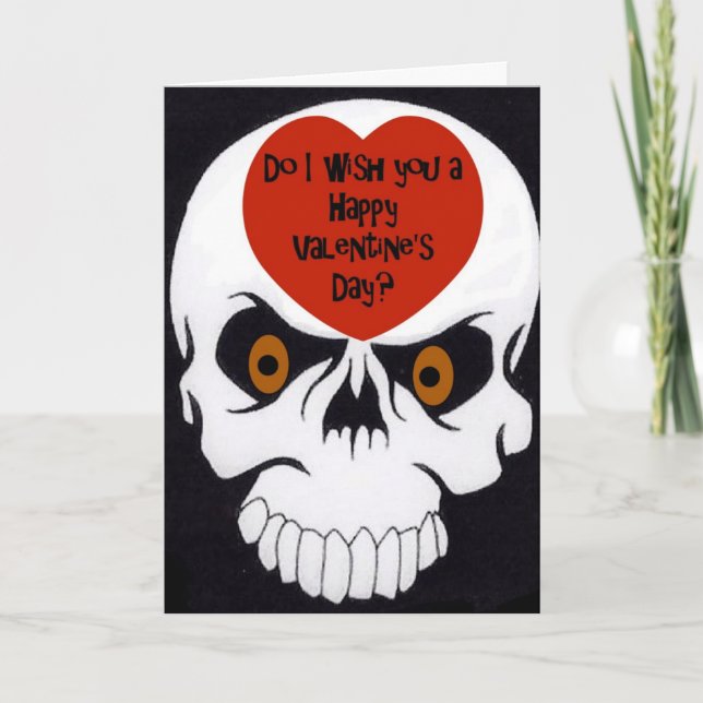 Cartão De Festividades Desejo-Lhe Uma Feliz dia de os namorados? (Frente)