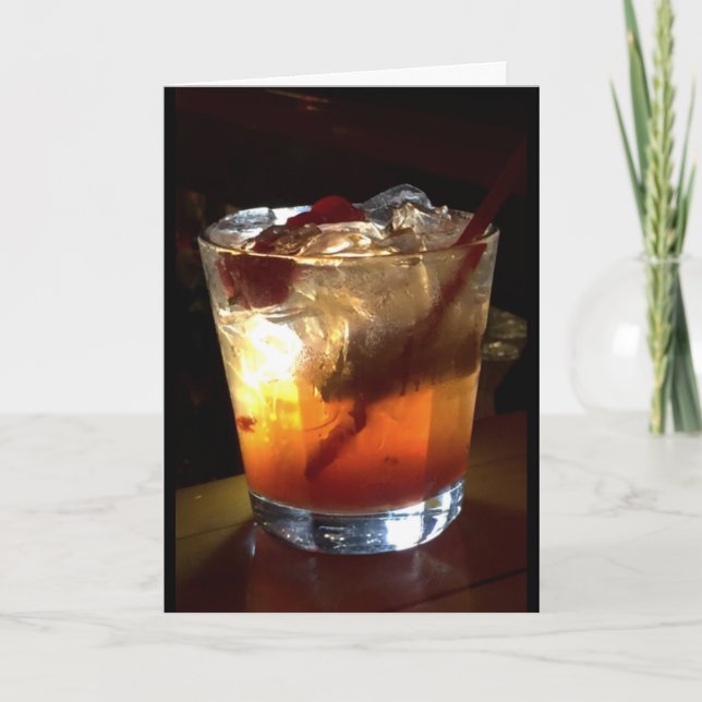 Cartão De Festividades Desejo-Te Um Velho Natal Fashiado! (Frente)