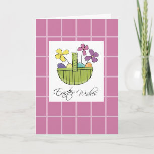 Cartão De Festividades Desejos da Páscoa 3450