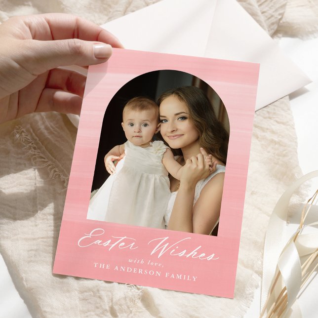 Cartão De Festividades Desejos da Páscoa de Fotografias do Arch 2 com Aqu (Criador carregado)