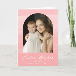 Cartão De Festividades Desejos da Páscoa de Fotografias do Arch 2 com Aqu