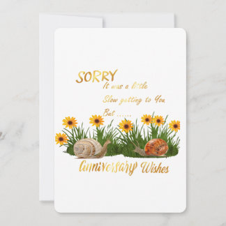 Cartão De Festividades Desejos de Aniversário Atrasados