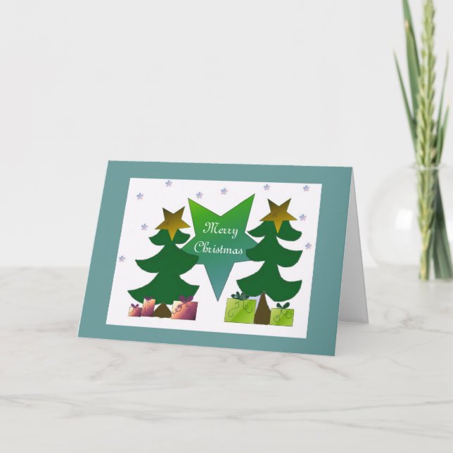 Cartão De Festividades Desejos de Natal (Frente)