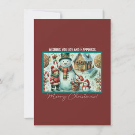 Cartão De Festividades Desejos de Natal