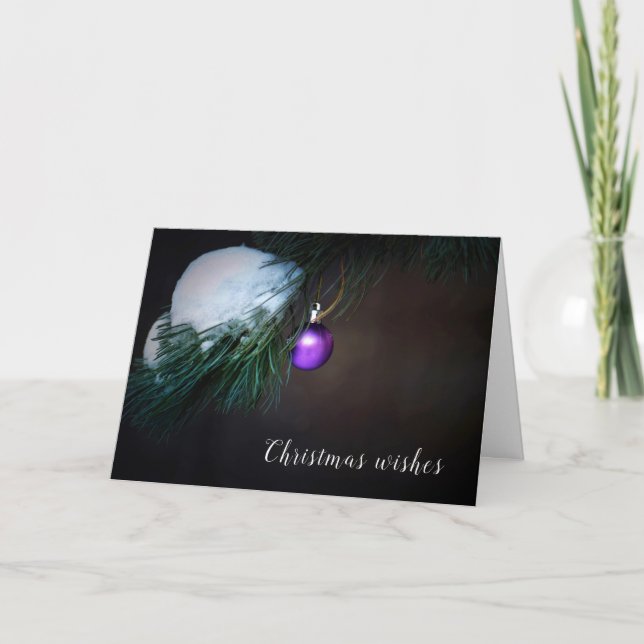 Cartão De Festividades Desejos de Natal Cheios de Amor (Frente)