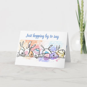 CARTÃO DE FESTIVIDADES ***DESEJOS DE PÁSCOA*** DE OVOS DE PÁSCOA CUTA PAR