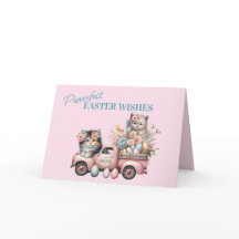 Desejos de Páscoas puras - Gatinhos doces em camin