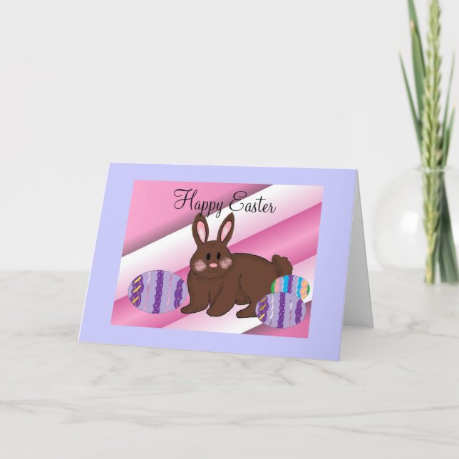 Cartão De Festividades Desejos do felz pascoa (Frente)