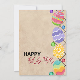 Cartão De Festividades Desejos Felizes de Páscoa para você