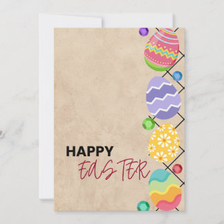 Cartão De Festividades Desejos Felizes de Páscoa para você