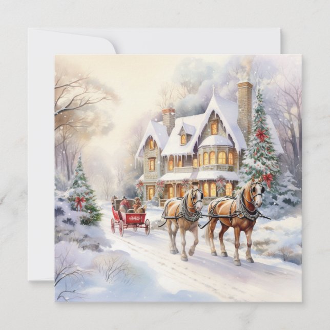 Cartão De Festividades Desejos Festivos (Frente)