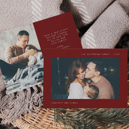 Cartão De Festividades Desejos Simples | Duas Fotografias Minimalistas