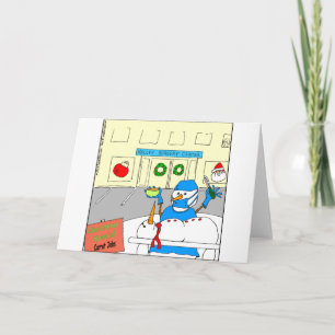 Cartão De Festividades desenho animado do nariz da cenoura x45