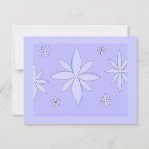 Cartão De Festividades Desenho de Floco de Neve
