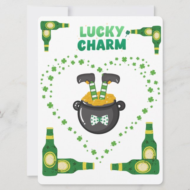 CARTÃO DE FESTIVIDADES DESENHO DE SÃO PATRÍCIO  (Frente)