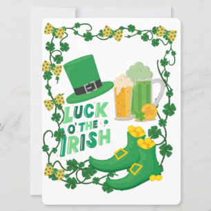 CARTÃO DE FESTIVIDADES DESENHO ST PATRICK