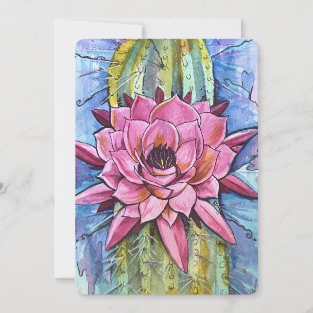 Cartão De Festividades Desert Heart (Frente)